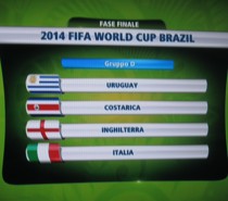 BRASILE MONDIALI 2014 – GIRONE DI FERRO PER L’ITALIA BRASILE MONDIALI 2014 – GIRONE DI FERRO PER L’ITALIA