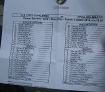 Fine primo tempo 0-0 . Iachini valuta una parte dei giocatori in ritiro. Fine primo tempo 0-0 . Iachini valuta una parte dei giocatori in ritiro.