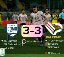 Como-Palermo 3-3 marcia indietro (VIDEO)