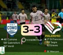 Como-Palermo 3-3 marcia indietro (VIDEO) Como-Palermo 3-3 marcia indietro (VIDEO)