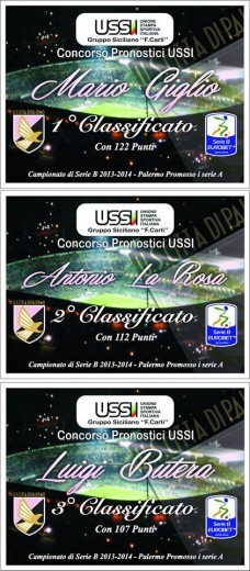 Ussi - concorso pronostici 2013-14 targhe